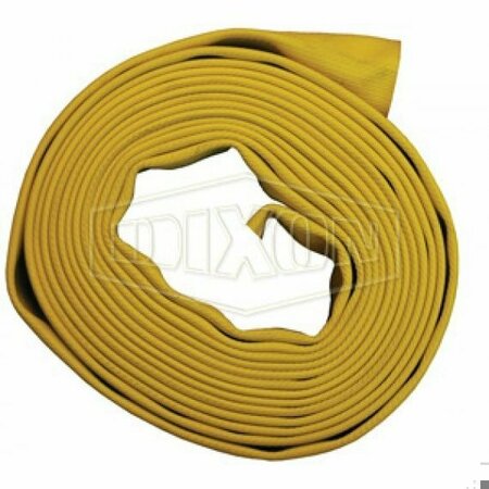 DIXON Heavy Duty Fire Hose, 4 in, 50 ft L, 200 psi Working, Nitrile, Domestic H440Y50UC